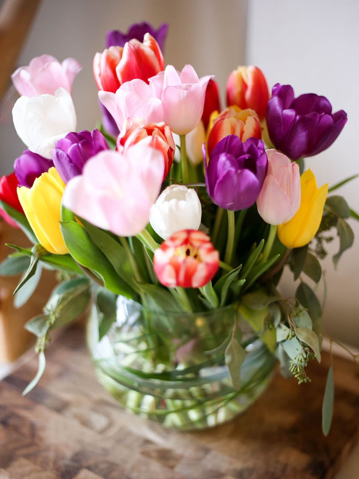 Tulips in a vase