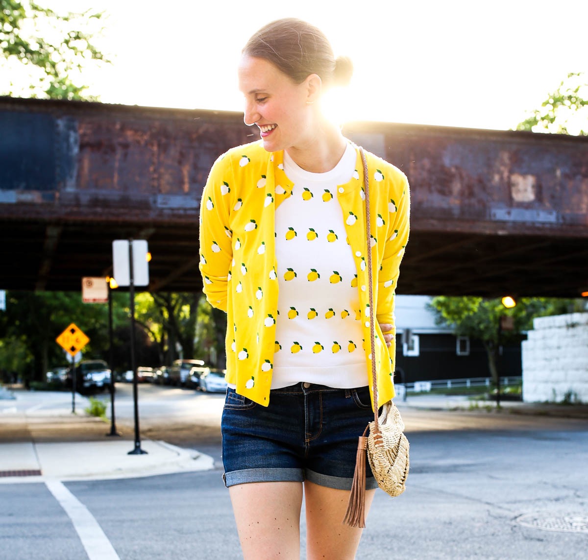 casual yellow outfit