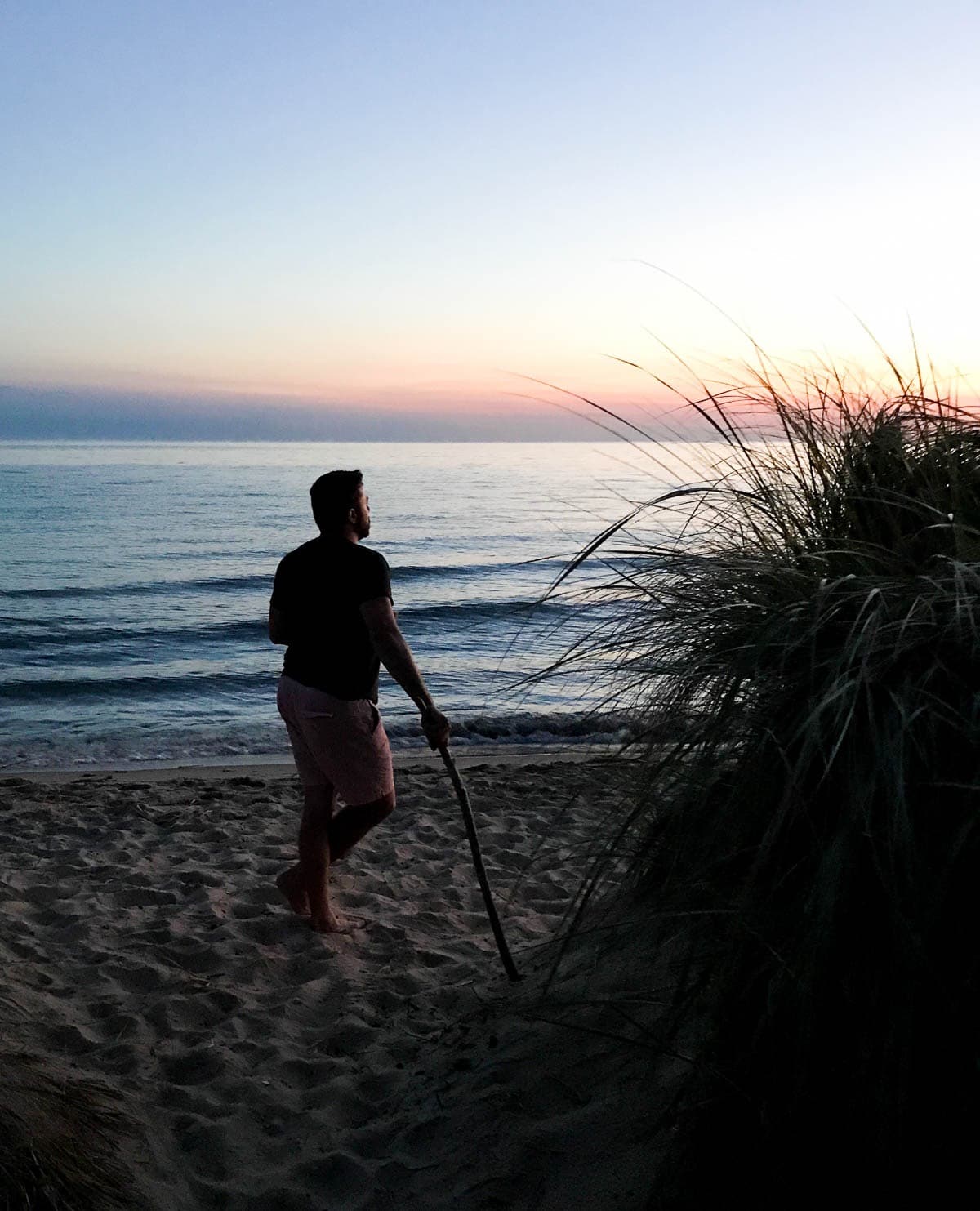 sunset on Lake Michigan