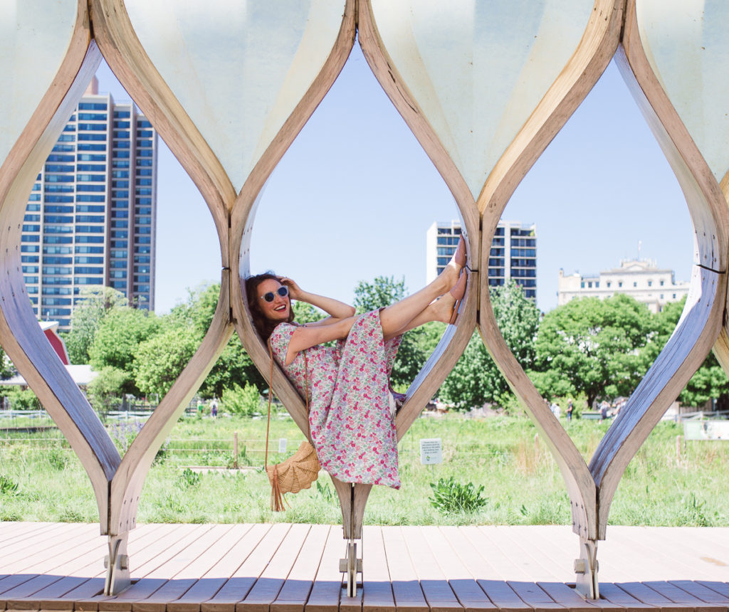 The composition of this photograph helps to establish and play into a very clear focal point. It's also leveraging the setting in an interesting way that provides uniqueness to the image.