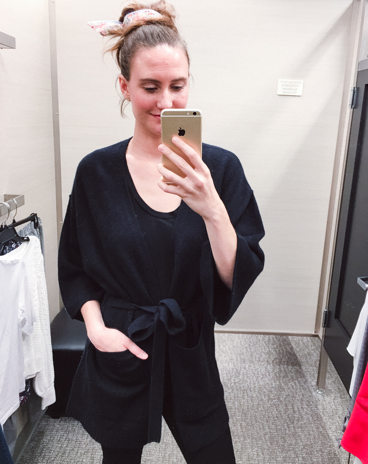 Halogen Belted Cashmere Cardigan