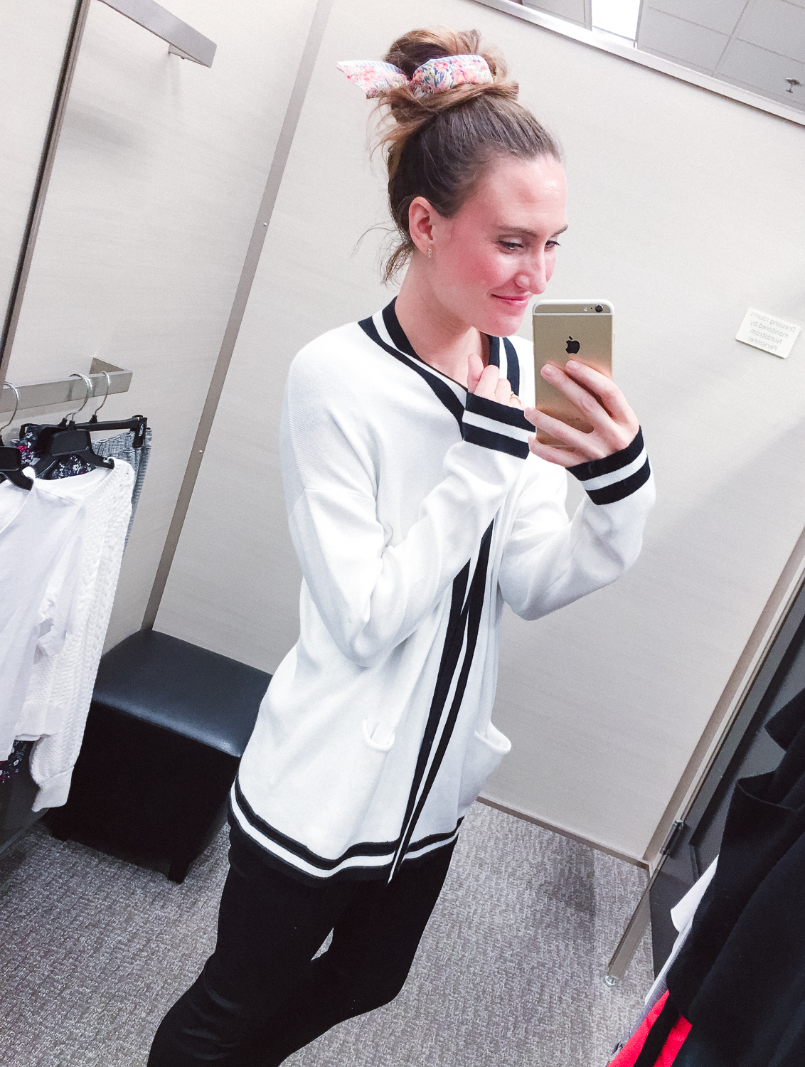 Halogen Varsity Knit Cardigan