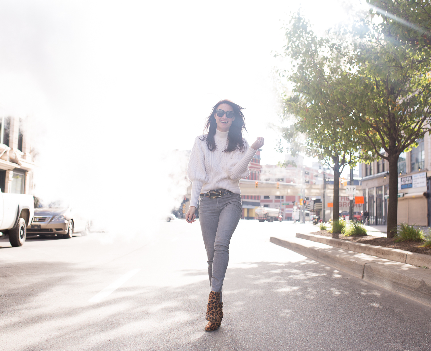 Sweater: Balloon Sleeve Turtleneck Sweater.