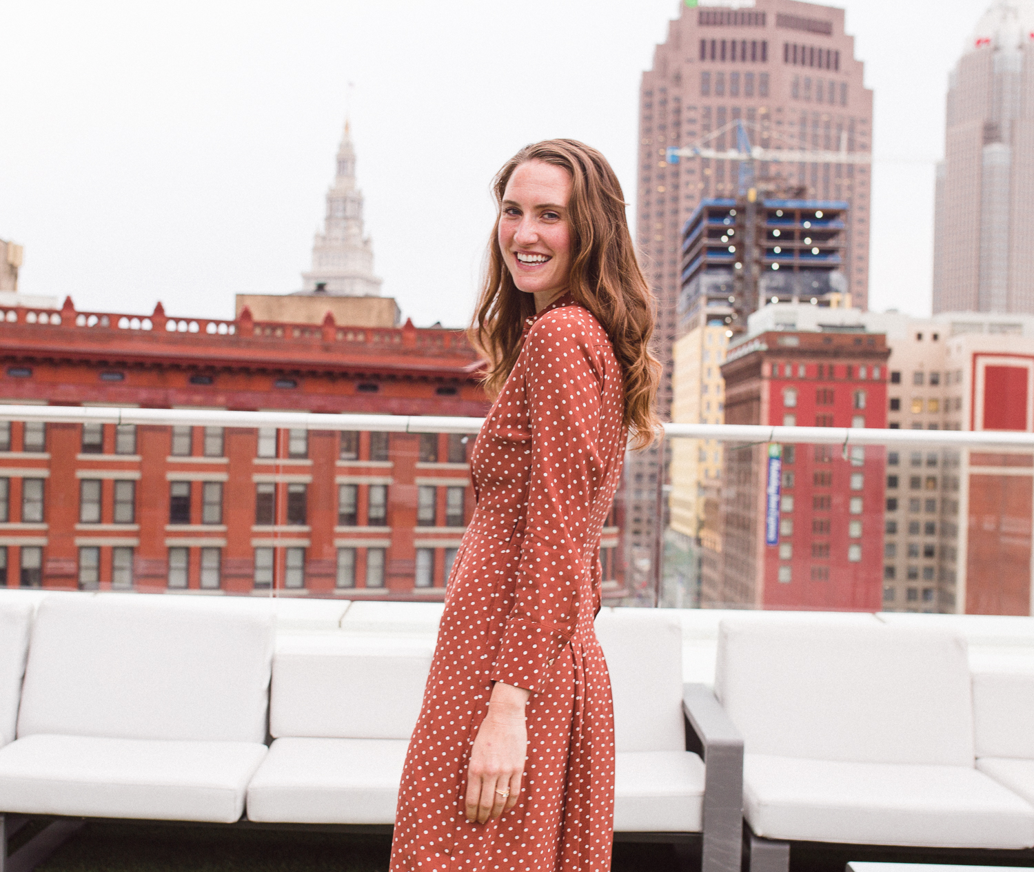 Topshop Dot Print Dress