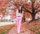how to style pink pants