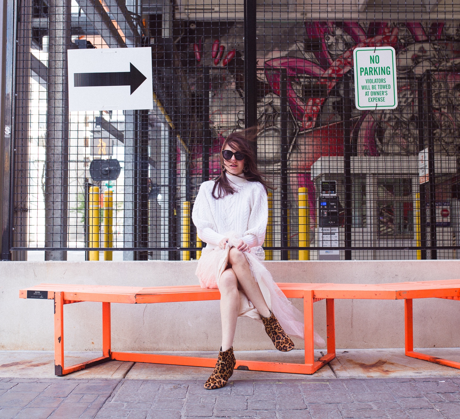 Skirt: Asymmetrical Ruffle Maxi Skirt | Sweater: Balloon Sleeve Turtleneck Sweater | Booties: Block Heel Leopard Booties.