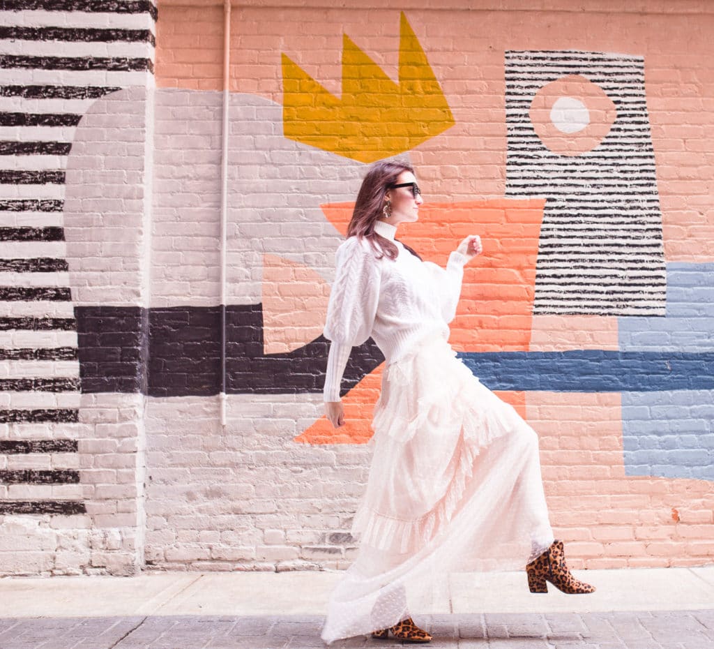 This is an example of when an image helped to create a broader story. This photo was taken in front of a mural in Detroit, and loved that the artwork over my head appeared to be a crown. Playing into this, I started to do poses that were fun, confident, and "Queen" like. I'd been wanting to create a post roundup of online resources for a while, and this end image ended up sparking the ultimate title of, "10 Resources To Help You Be A Queen On Digital".