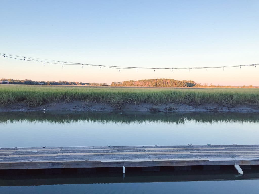 The view from the Wyld Dock Bar.