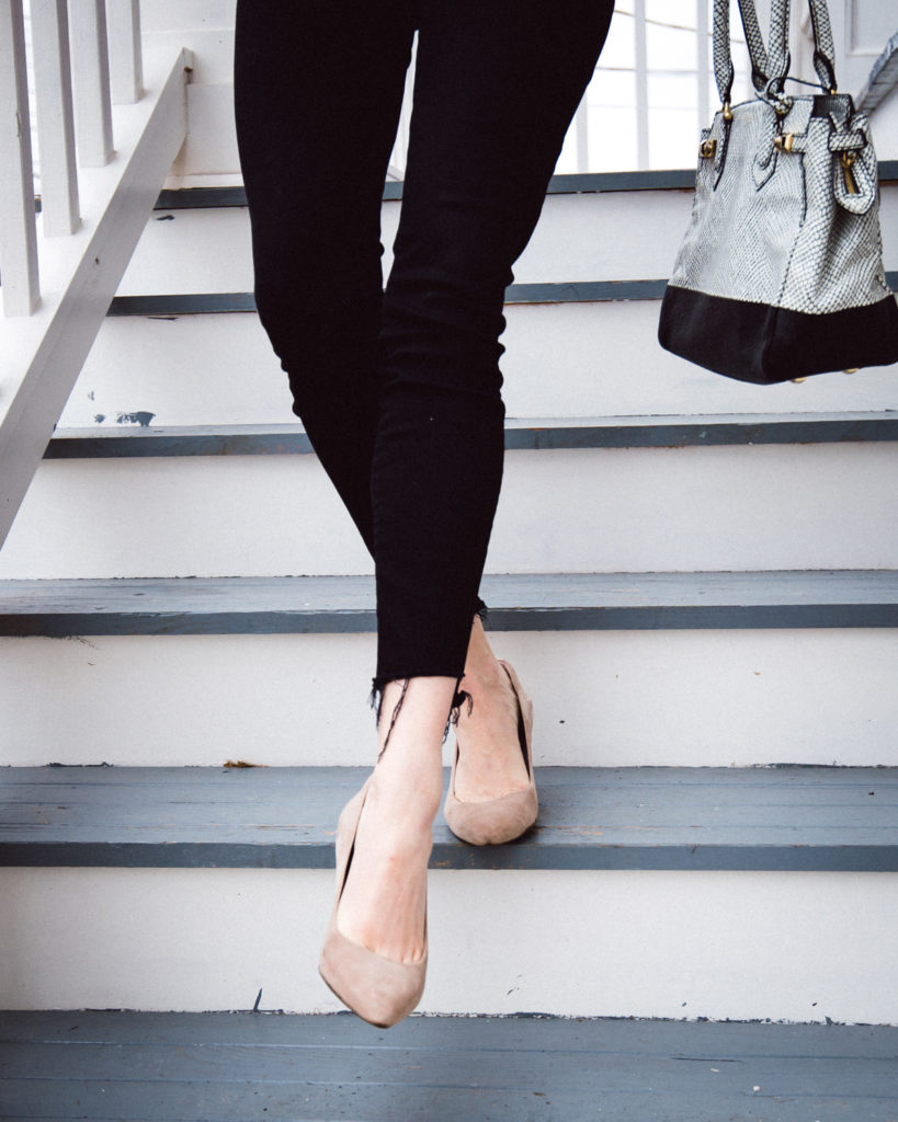 Step-Hem Mother Jeans