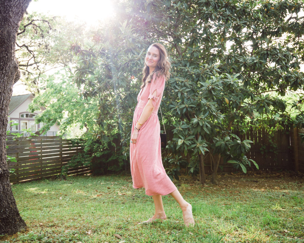 Free people dress, Raffia mules