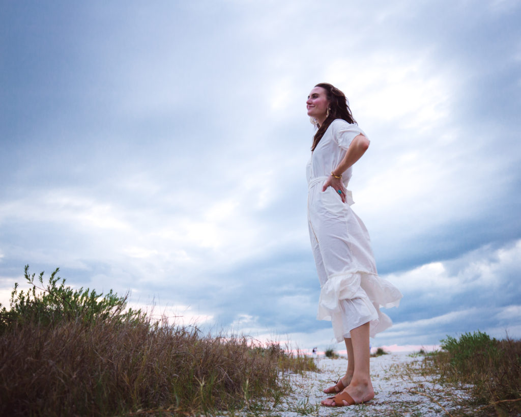 White Maxi Dress, Maxi dress with ruffles, INSPR x Tezza