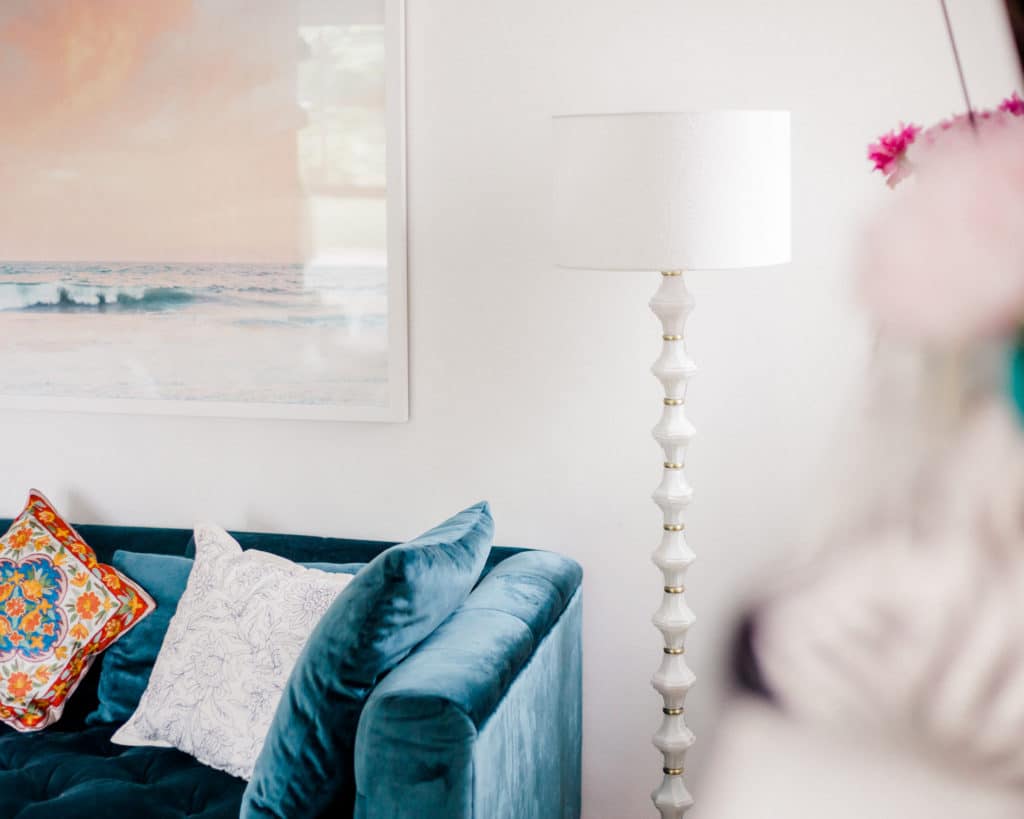 White lamp, Boho decor