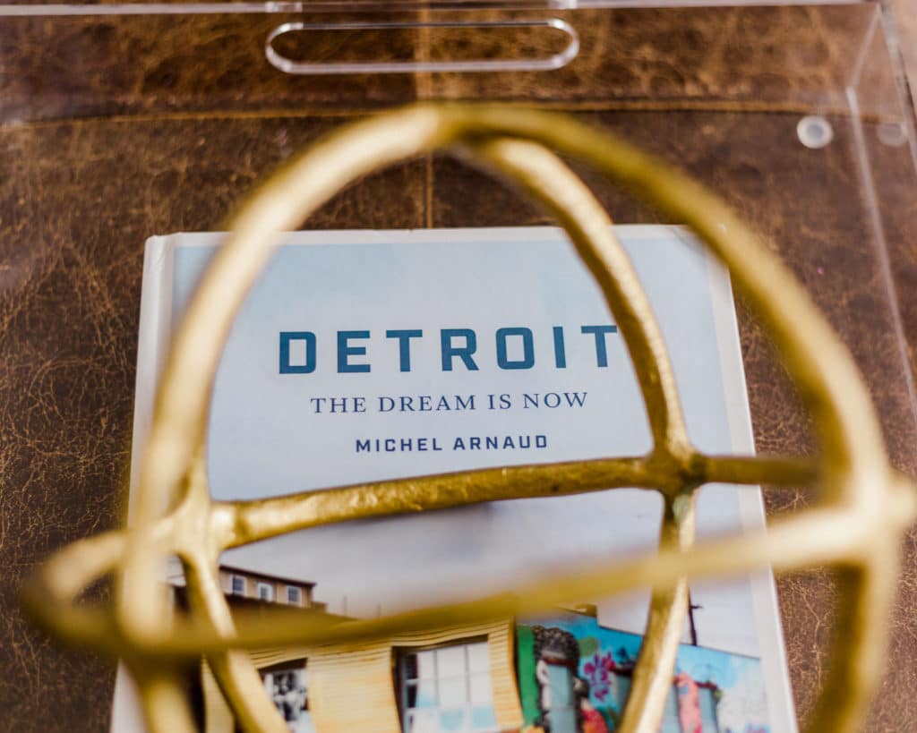 Detroit The Dream Is Now Book, Gold West Elm Sphere