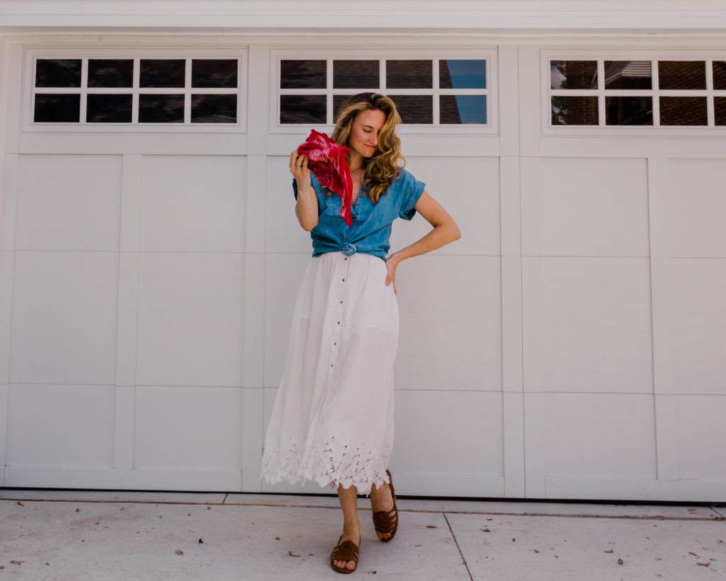 Short Sleeve Chambray Shirt