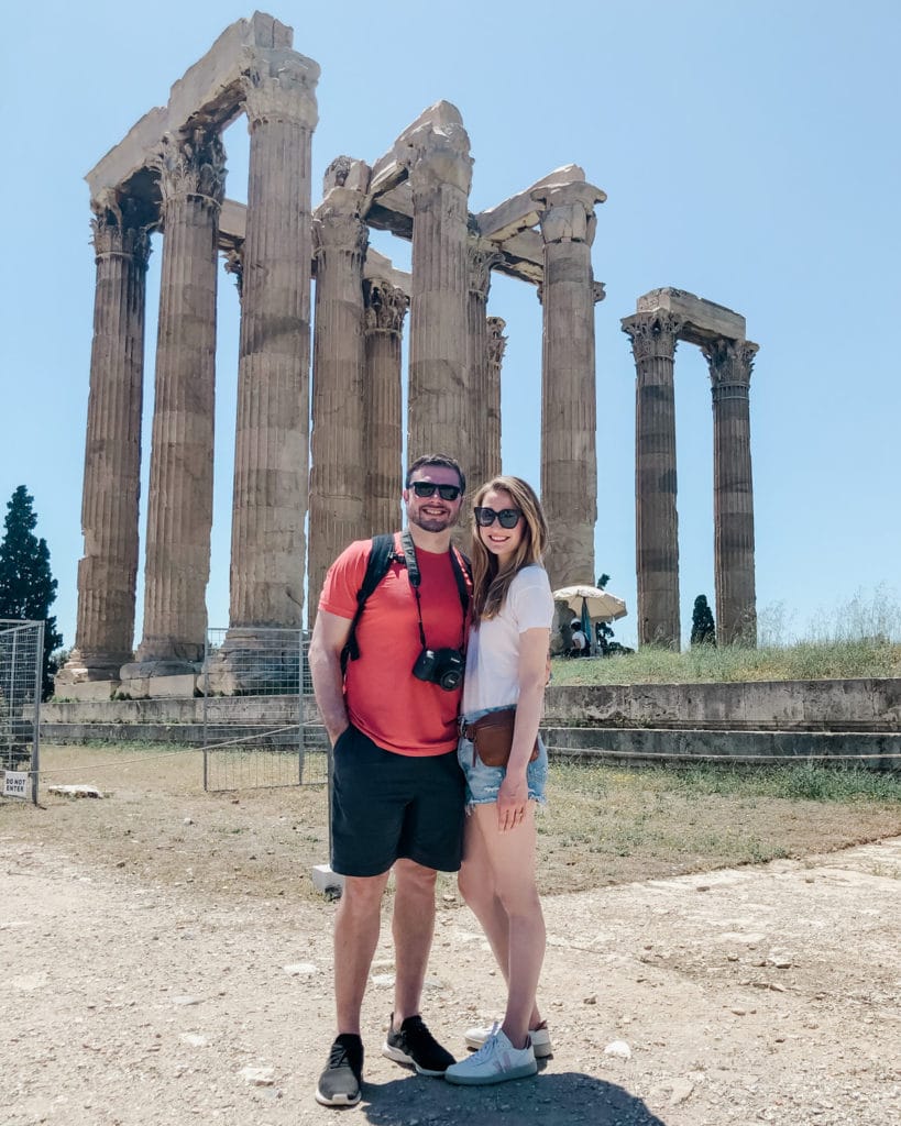 Temple of Olympian Zeus, 24 hours in Athens Greece