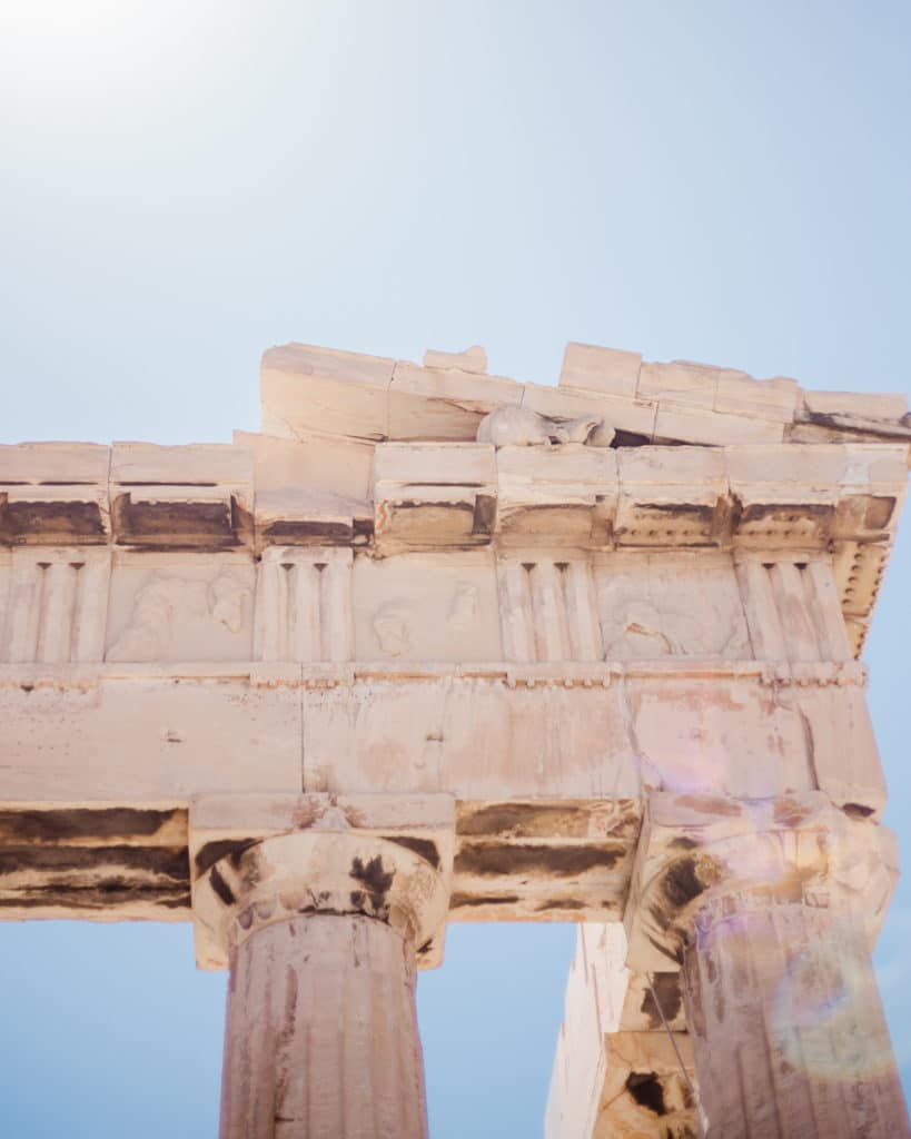 Columns of ancient ruins