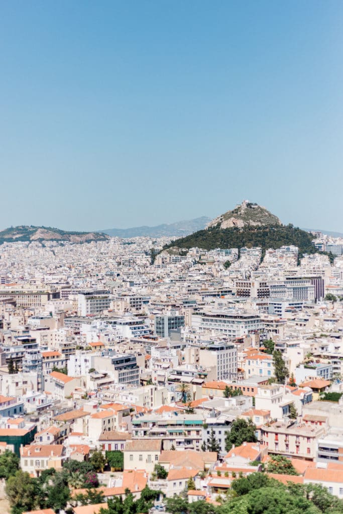 Overlooking Athens Greece