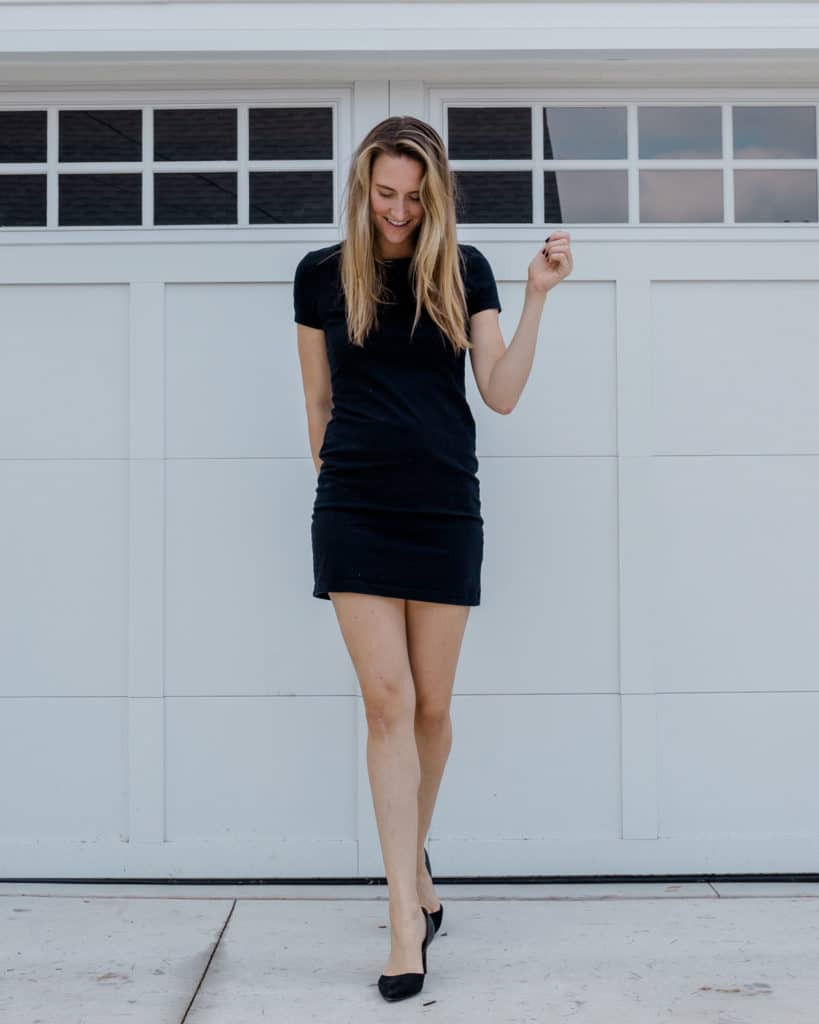 Mini dress and heels