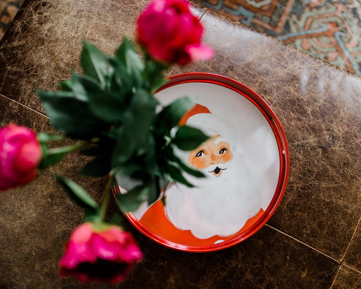 Santa Claus tray Santa Claus tray, holiday decor home tour