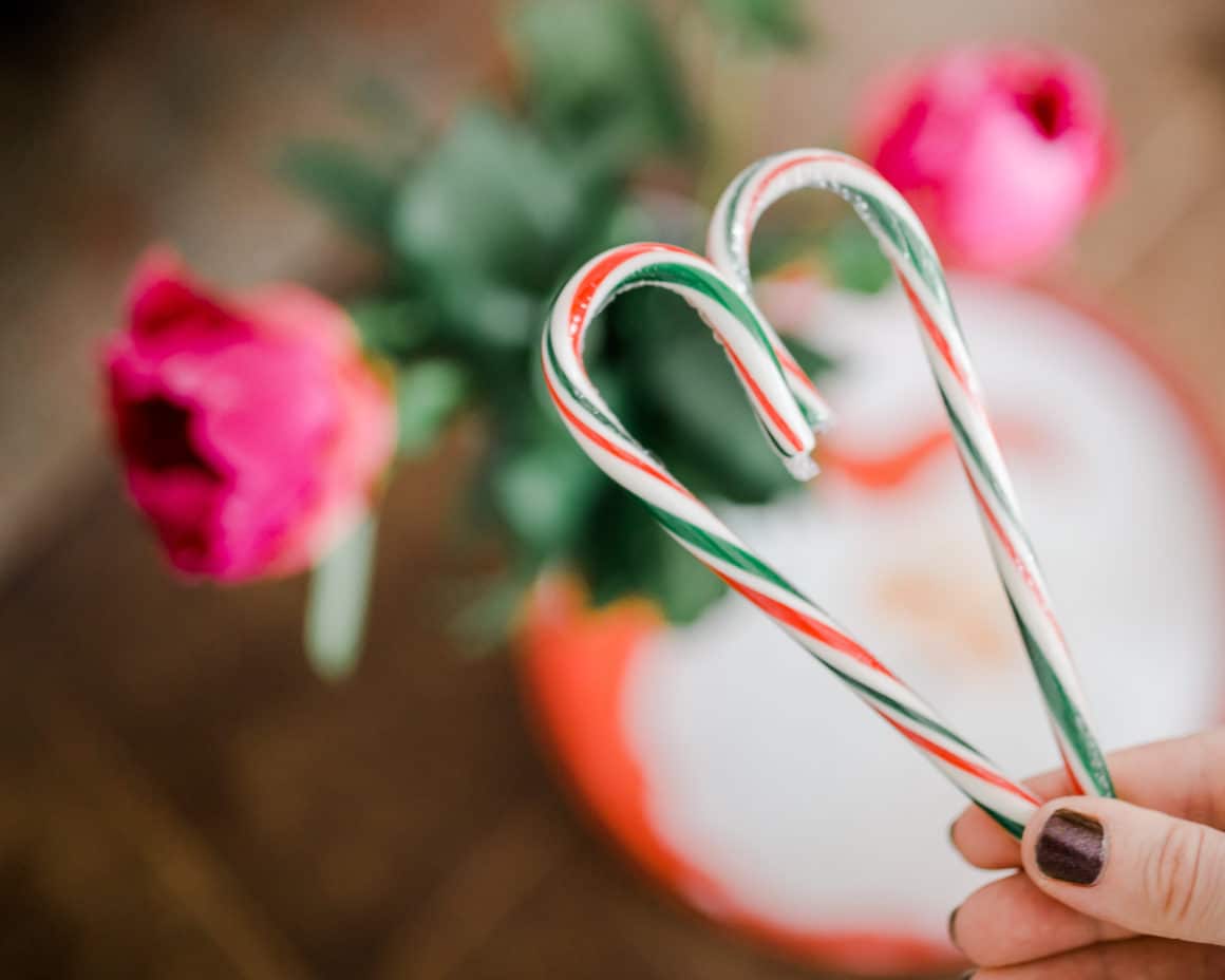 Candy cane heart Candy cane heart