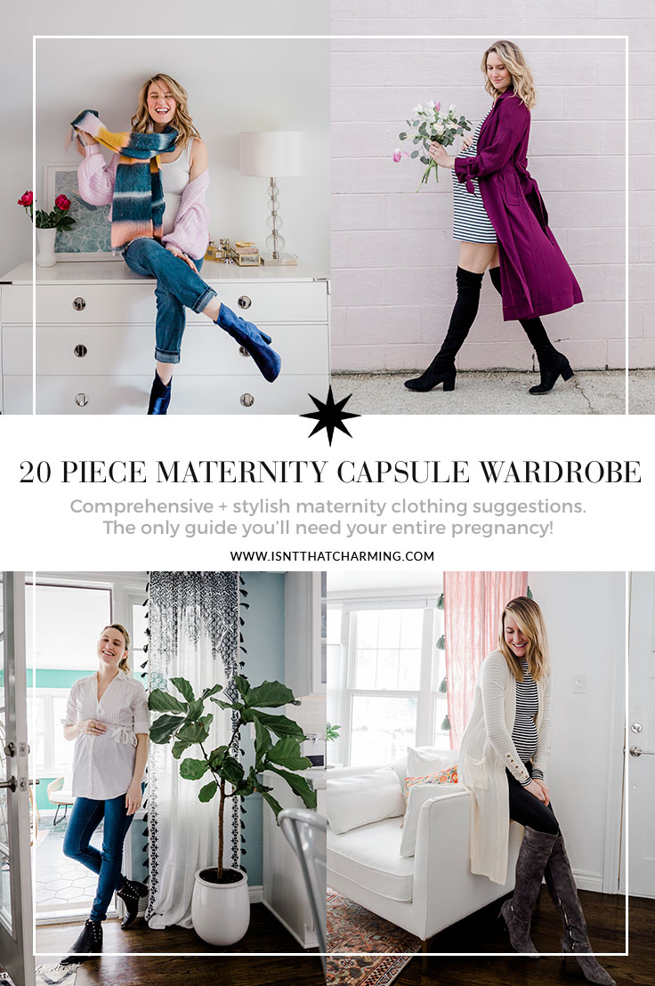 Maternity Capsule Wardrobe - 20 Versatile Pieces - Isnt That Charming