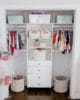 full reveal of our DIY Kids Closet Makeover